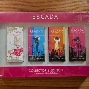Escada Collector’s Addition-4 miniature perfume set.